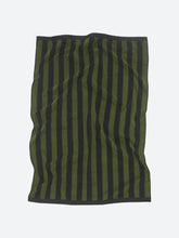 Load image into Gallery viewer, OAS - Terry Jacquard Towel - Green Stripe
