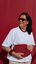 Load image into Gallery viewer, Pochette Raffia - Rood