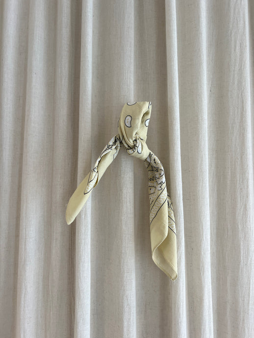 Bandana Scarf - Light Yellow