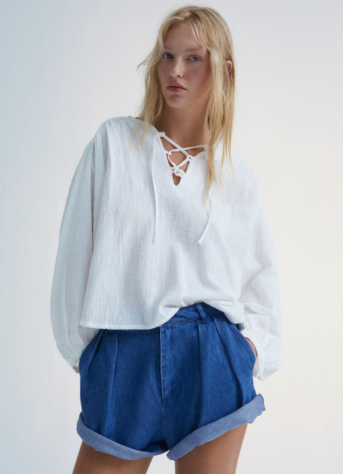 The New Society - Melrose Blouse - Off White