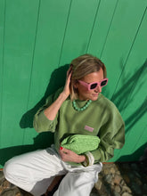 Load image into Gallery viewer, Pochette Raffia - Groen