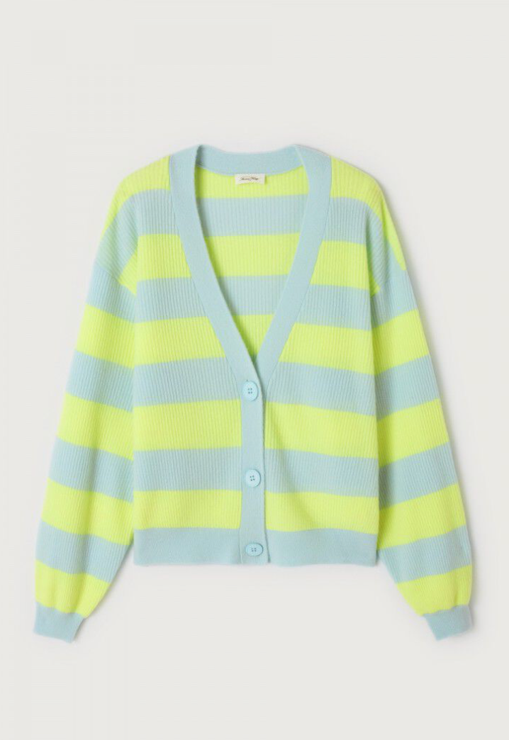 American Vintage - Raxow Cardigan - Neon Crystal