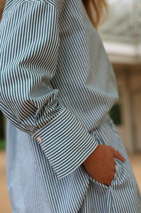 Sil - Bailey Blouse - Groen Streep