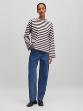 Load image into Gallery viewer, Edited - Verlee T-shirt - Plum Stripe