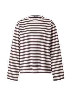 Edited - Verlee T-shirt - Plum Stripe