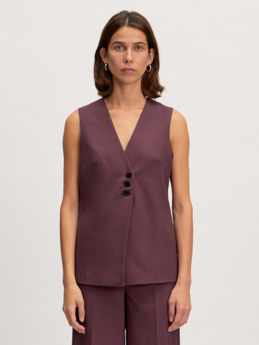 Edited - Vanessa Vest - Plum