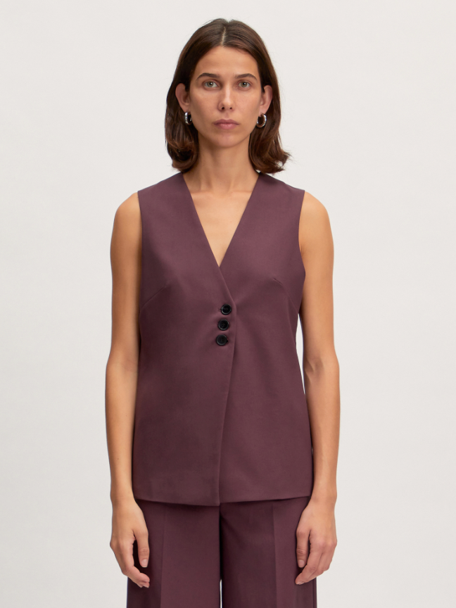 Edited - Vanessa Vest - Plum