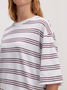 Edited - Xia T-shirt - Plum Stripe