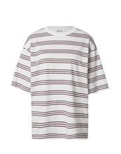 Load image into Gallery viewer, Edited - Xia T-shirt - Plum Stripe