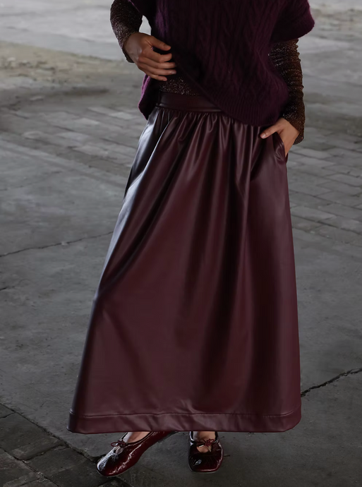 Sil - Sari Skirt - Bordeaux