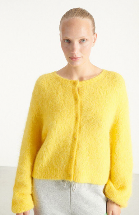 American Vintage - Niby Cardigan - Geel