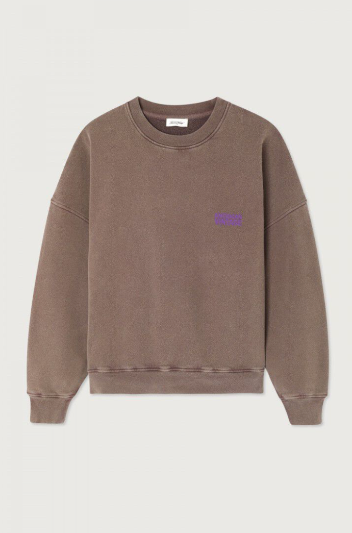 American Vintage - Plizzy Sweater - Kastanje