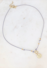 Load image into Gallery viewer, Ketting Zeester - Blauw Wit
