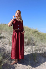 Load image into Gallery viewer, Sil - Sari Rok - Lurex Bordeaux
