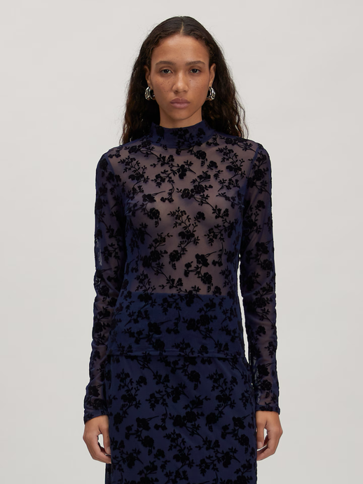Edited - Fiore Top - Navy