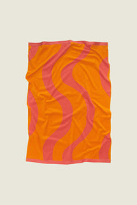 OAS - Terry Jacquard Towel - Pink Flow