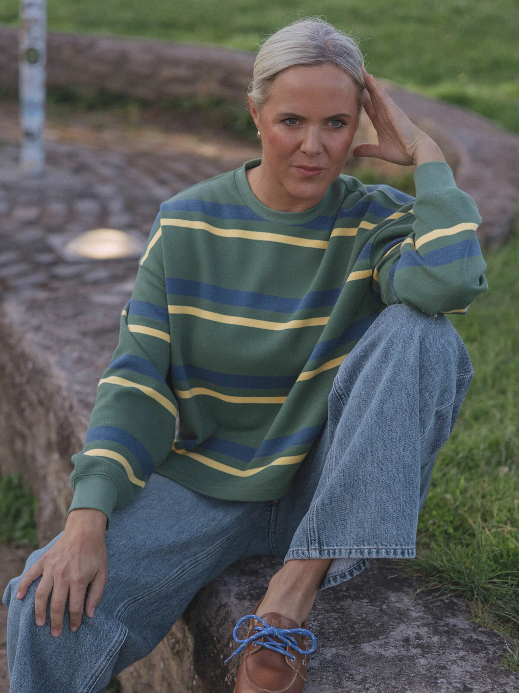 Les Soeurs - Maxime T-shirt - Groen Streep