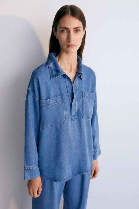 The New Society - Micenas Blouse - Blue