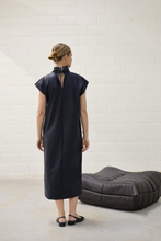 Load image into Gallery viewer, Sil - Dorothy Vegan Leather Kleed - Navy