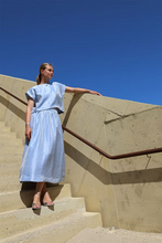 Load image into Gallery viewer, Sil - Sari Rok - Lurex Lichtblauw