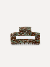 Load image into Gallery viewer, Les Soeurs - Hairclip Rectangle Medium - Green Brown