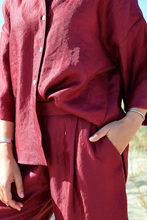 Load image into Gallery viewer, Sil - Petal Broek - Lurex Bordeaux