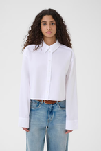 Load image into Gallery viewer, Gestuz - York Cropped Shirt - Wit