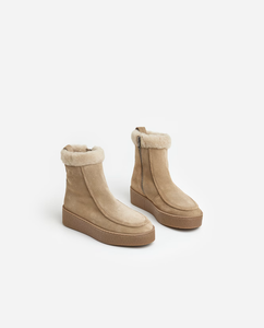 Flattered - Simone Suede Boots - Sand