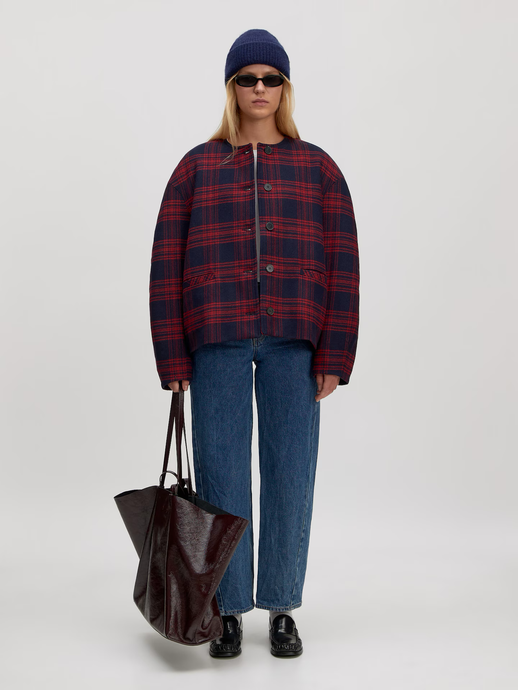 Edited - Aino Bomber - Navy Check