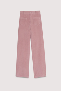The New Society - Ines Velours Broek - Rose