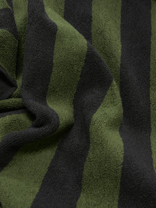 OAS - Terry Jacquard Towel - Green Stripe
