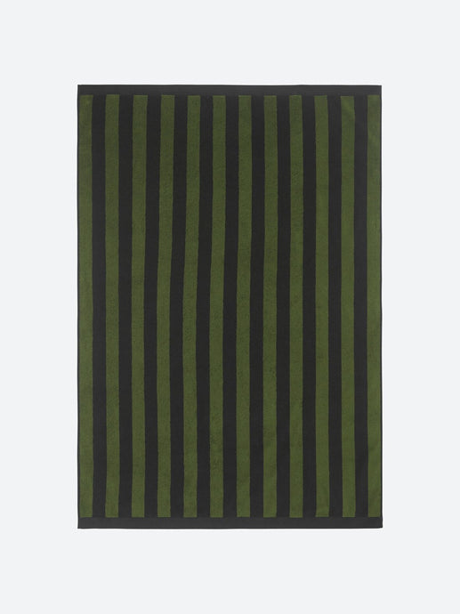 OAS - Terry Jacquard Towel - Green Stripe