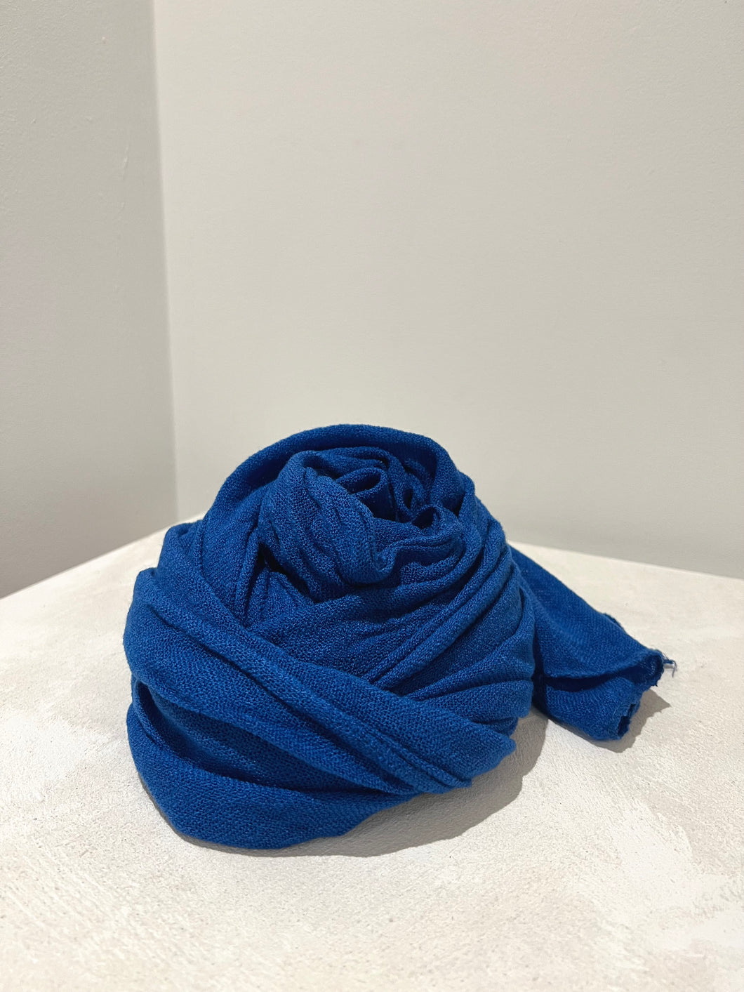 Wool Scarf - Bright Blue